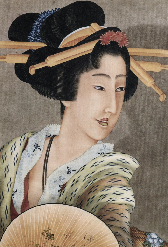 「町屋の娘」 葛飾北斎 （1826年頃） | 秘蔵浮世絵大観 8 パリ国立図書館より