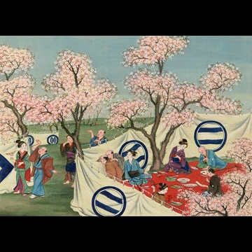 「花見」 川原慶賀工房 （1809-1829年頃）