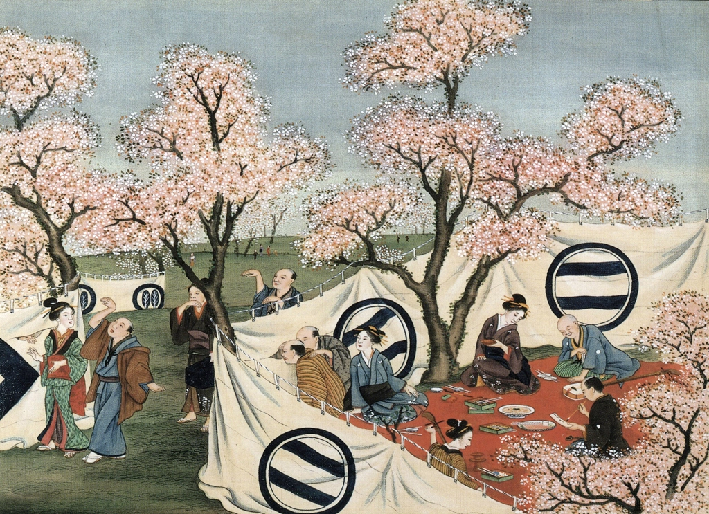 「花見」 川原慶賀工房 （1809-1829年頃） | 秘蔵浮世絵大観 8 パリ国立図書館より