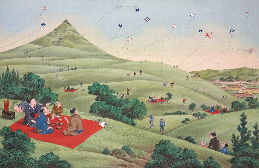 「凧あげ」 川原慶賀工房 （1809-1829年頃） | 1