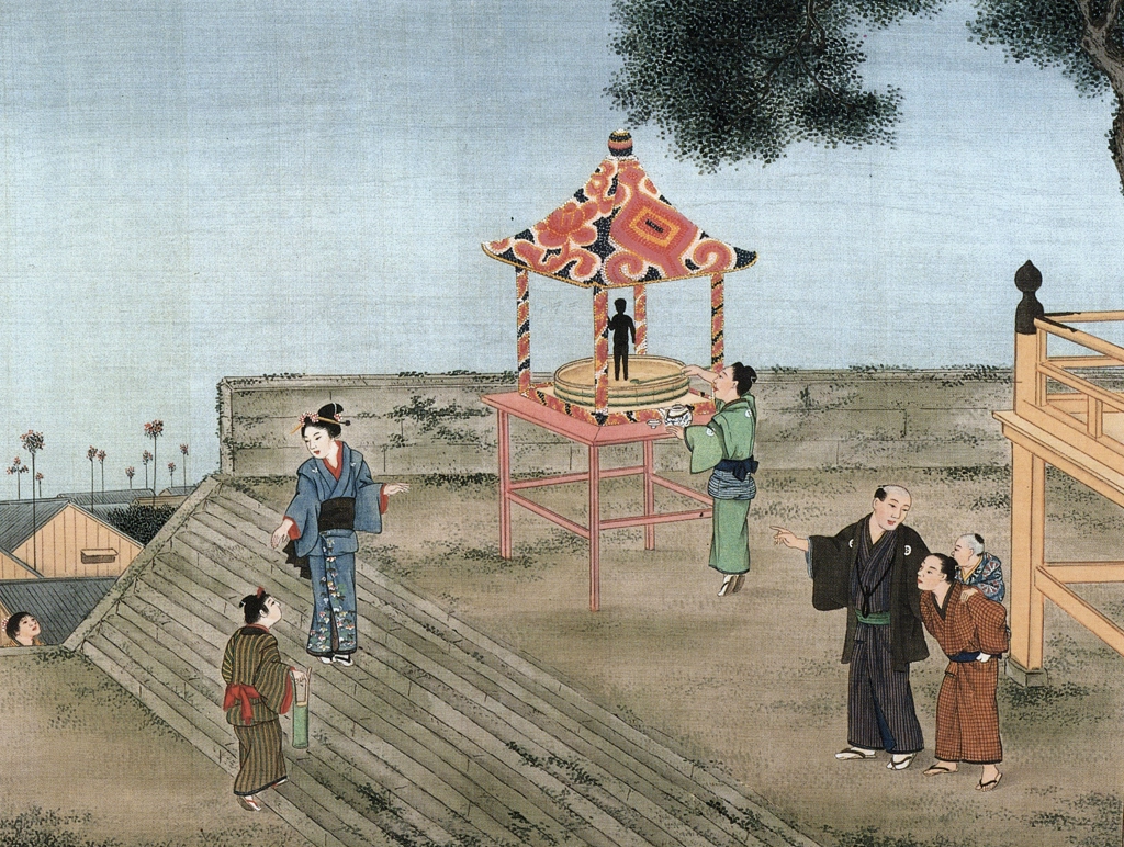 「花祭り」 川原慶賀工房 （1809-1829年頃） | 秘蔵浮世絵大観 8 パリ国立図書館より