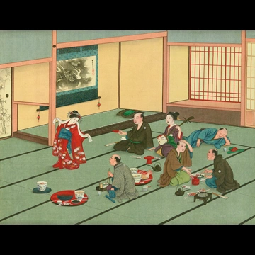 「宴会」 川原慶賀工房 （1809-1829年頃）