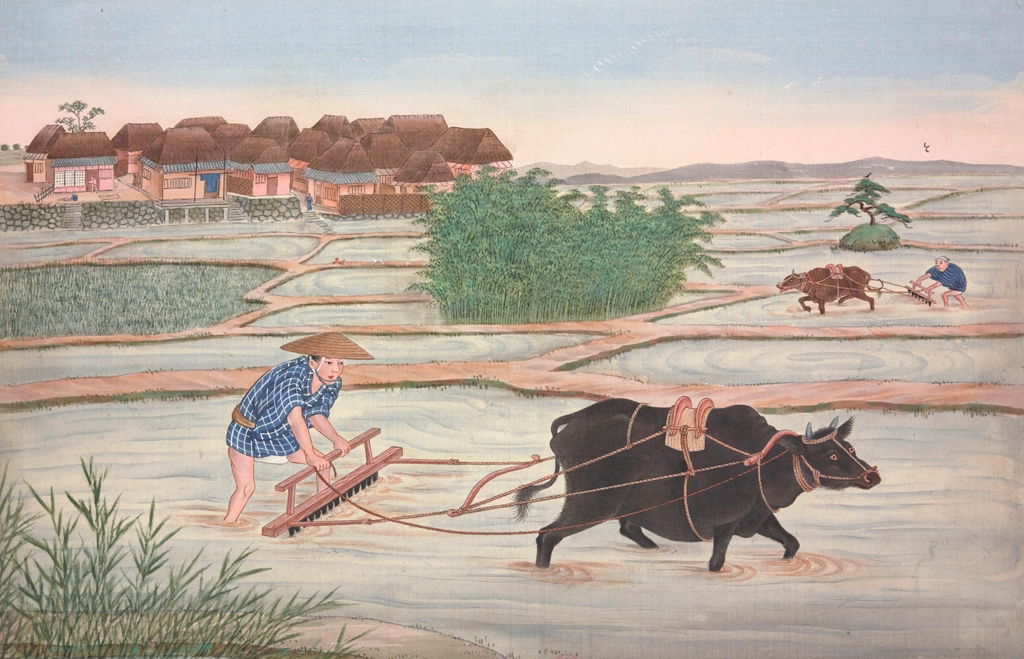 「代掻き」 川原慶賀工房 （1809-1829年頃） | 1