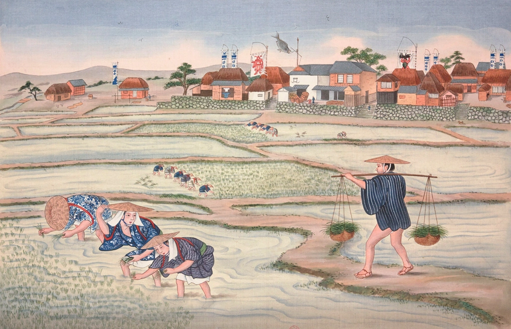 「田植え」 川原慶賀工房 （1809-1829年頃） | 1