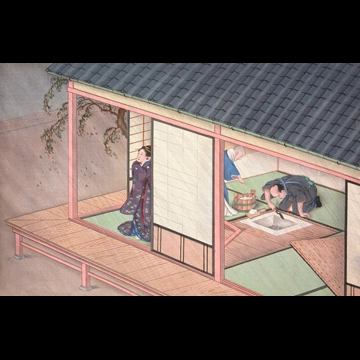 「炉塗り」 川原慶賀工房 （1809-1829年頃）