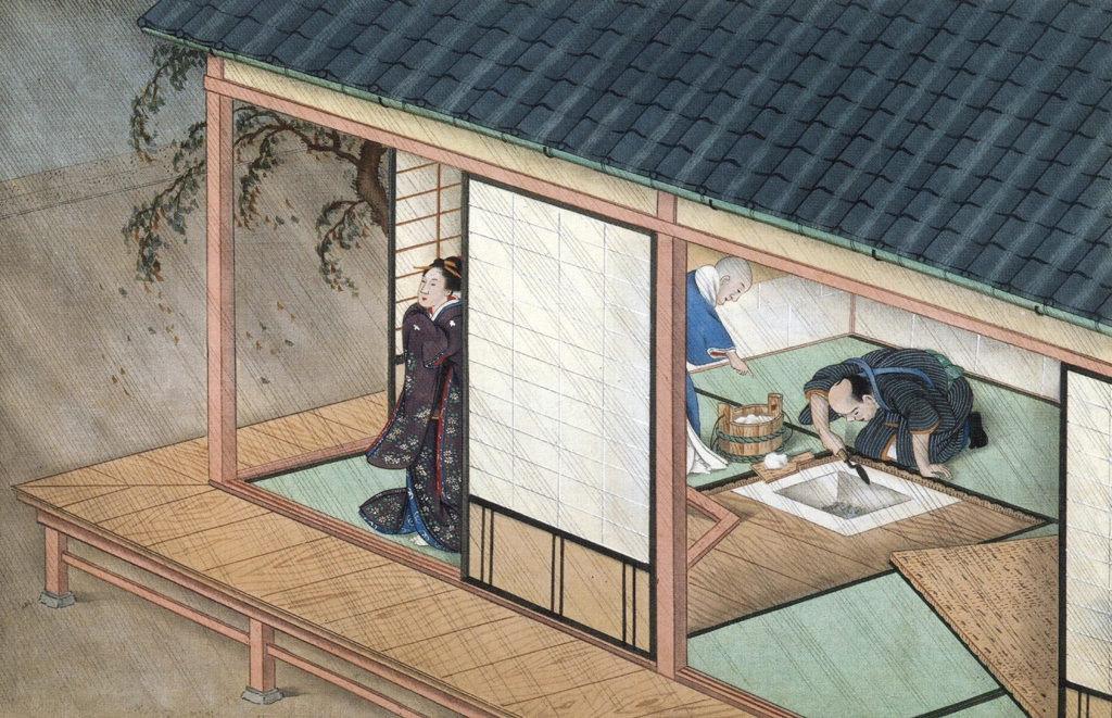 「炉塗り」 川原慶賀工房 （1809-1829年頃） | 秘蔵浮世絵大観 8 パリ国立図書館より