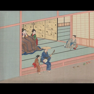 「瞽女」 川原慶賀工房 （1809-1829年頃）