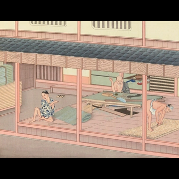 「畳屋」 川原慶賀工房 （1809-1829年頃）