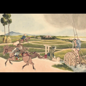 「武士の乗馬」 葛飾北斎 （1826年頃）