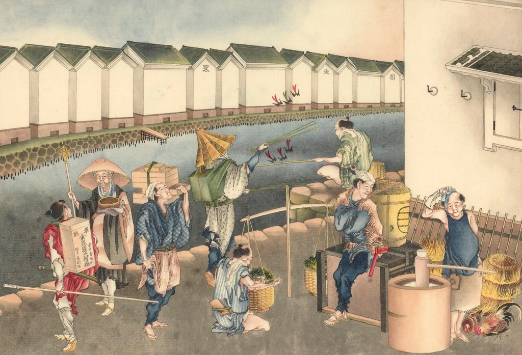 「日本橋辺風俗」 葛飾北斎 （1826年頃） | 1