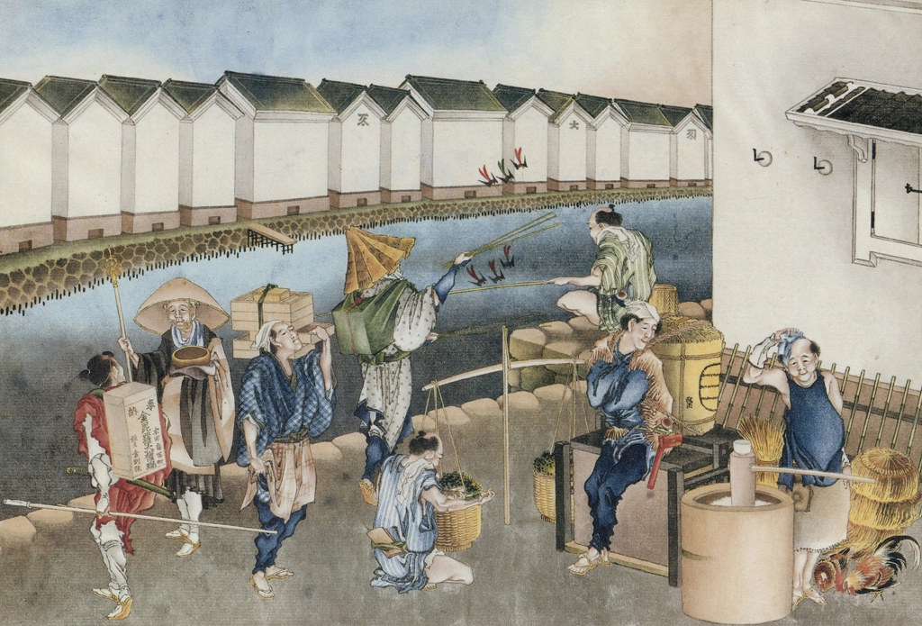 「日本橋辺風俗」 葛飾北斎 （1826年頃） | 秘蔵浮世絵大観 8 パリ国立図書館より