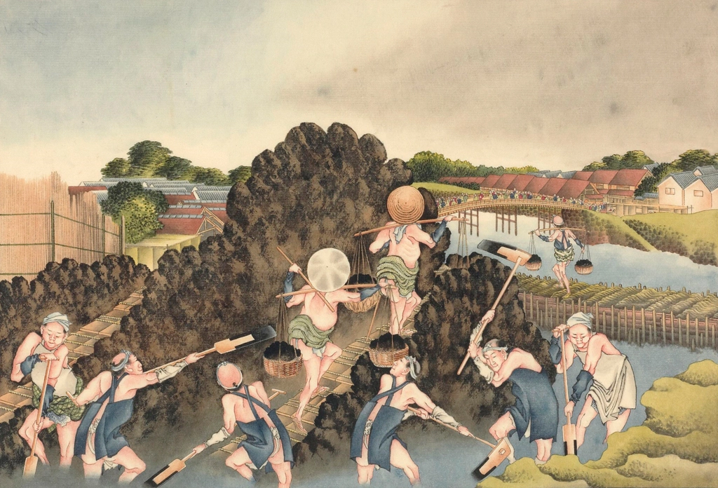 「土手工事」 葛飾北斎 （1826年頃） | 1