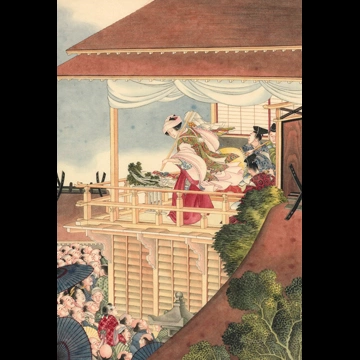 「神楽巫女」 葛飾北斎 （1826年頃）
