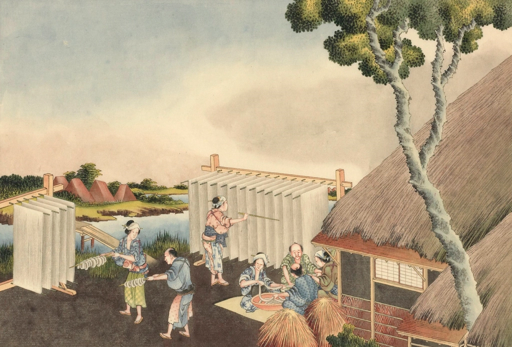 「素麵作り」 葛飾北斎 （1826年頃） | 1
