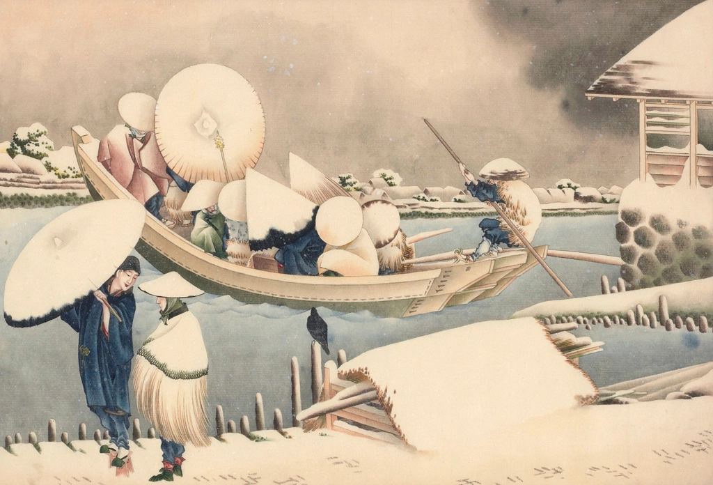 「雪の渡し」 葛飾北斎 （1826年頃） | 1