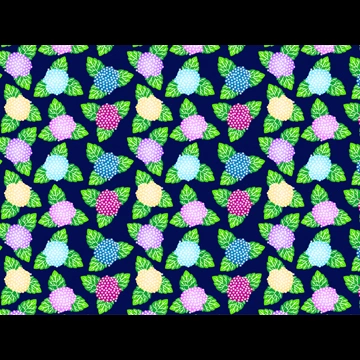 紫陽花の花柄模様の背景イラストとベクター