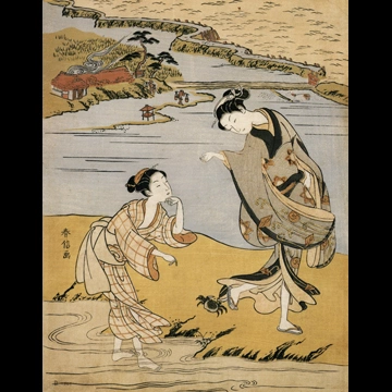 「蟹のいたずら」 鈴木春信 （1764-72年）