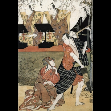 「四代目松本幸四郎の忠兵衛と初代三桝徳次郎の梅川」 鳥居清長 （1784年）