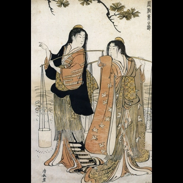 「風俗東之錦 汐汲み」 鳥居清長 （1783-85年）
